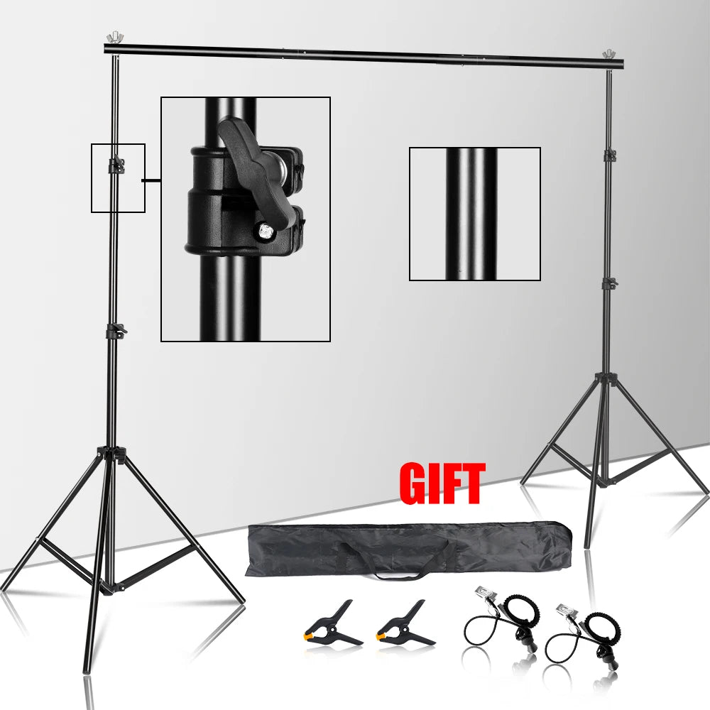SH 2.6m*3m Suit Adjustable Backdrop Stand for Photography Wedding Photo Studio Backdrop Video Background Frame - trendingshoping.com