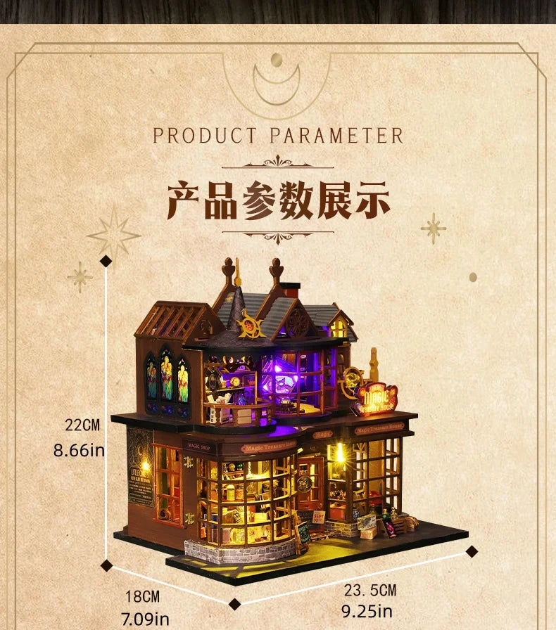 DIY Miniature Magic Treasure House Book Nook