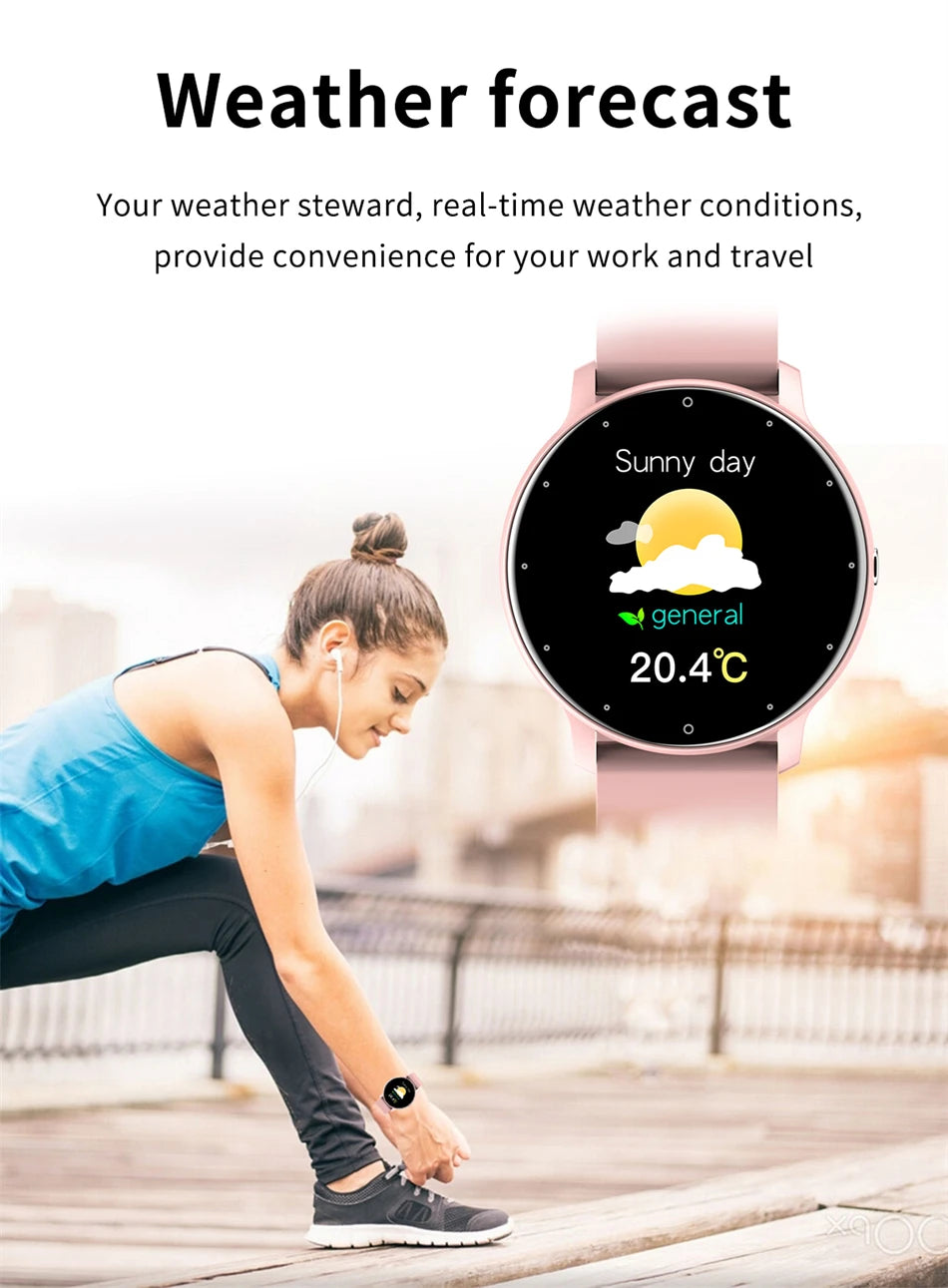 LIGE Smart Watch for Women & Men – Full Touch Screen, Bluetooth 5.2 Call, Waterproof Sports Fitness Tracker IP67 ZL02