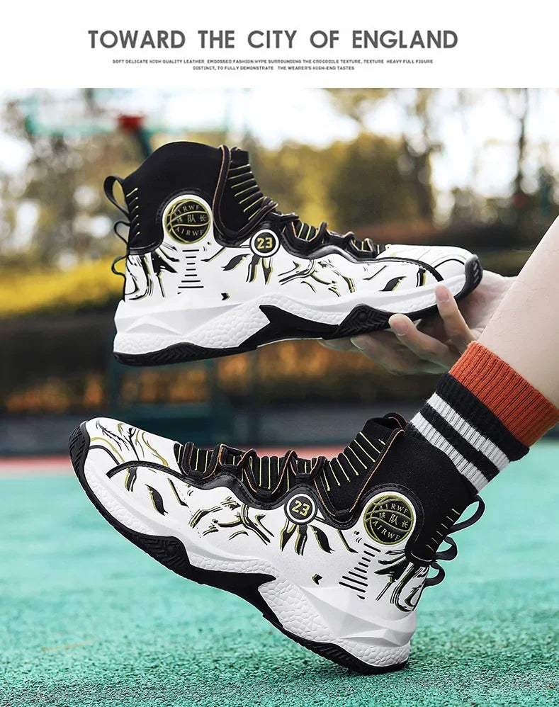 2025 Men’s Basketball Sneakers | Anti-Skid Cushioning Sports Shoes for Training & Casual Wear