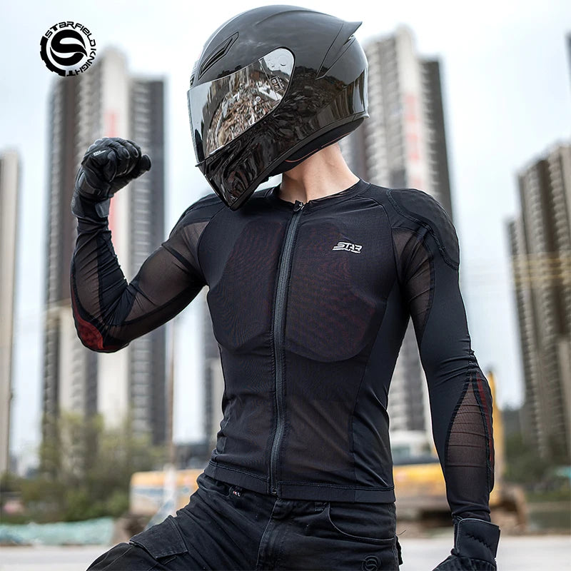 Summer Motorcycle Jacket Full Body Armor Protection for Motorbike Racing Lightweight Motocross Moto Jacket