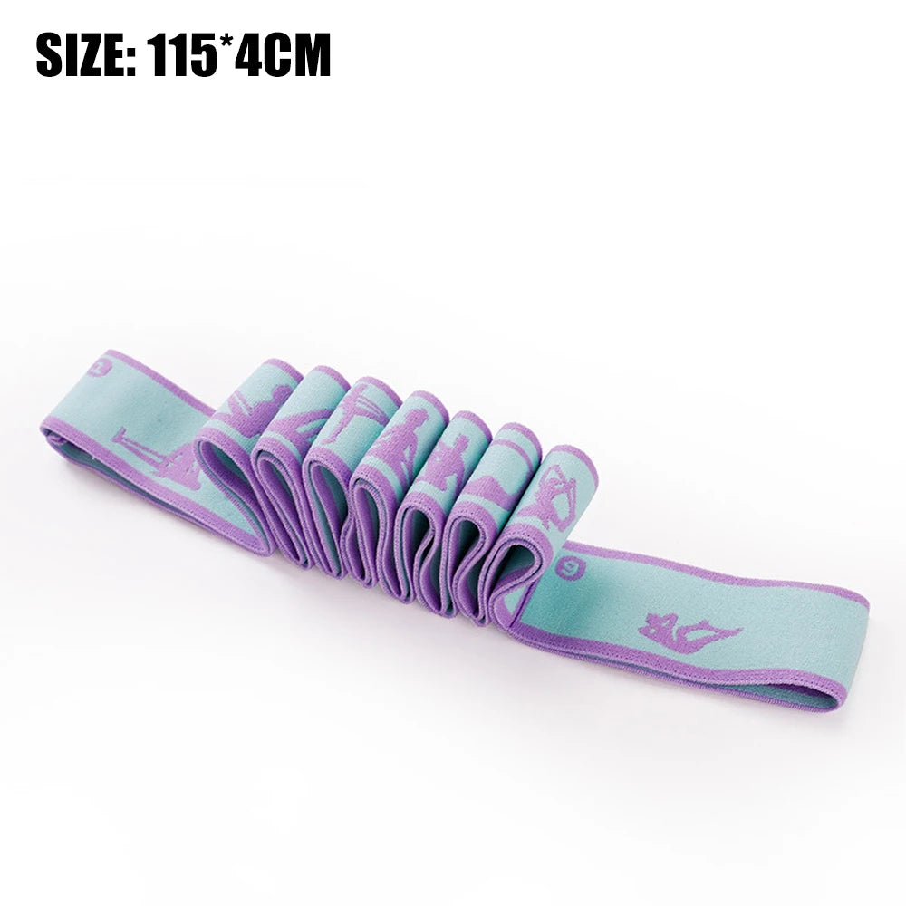 Yoga Resistance Band Elastic Stretching Belt Pilates Fitness Pull Strap Multi Functional Workout