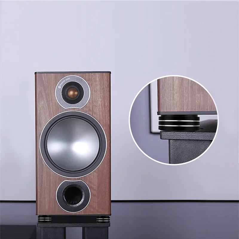 Speaker Spikes Stand Feet Pad Foot For Speakers CD Amplifier 58x22mm 40x20mm Aluminum Alloy Rubber Portable Audio Video 4sets