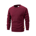 Men’s Long Sleeve Crew Neck Sweater Basic Pullover Autumn Warm Casual Sweatshirt