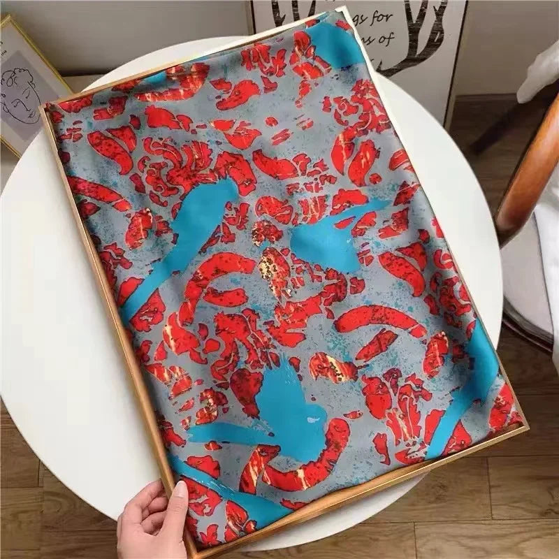 Spring Scarf Women's Luxury Design Polyester Material Soft Shawl Beach Scarf