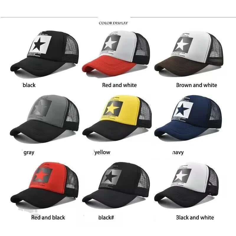 Hip Hop Snapback Cap - Fashion Baseball Mesh Hat for Outdoor Casual Wear, Spring & Summer