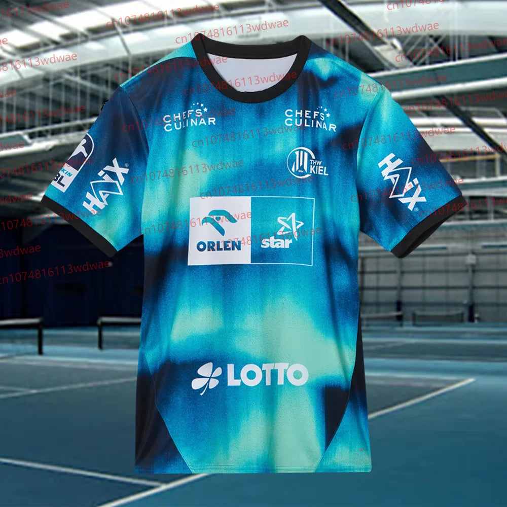 2026 Germany THW Kiel Handball Shirt Youth Kid Sportswear Oversized Training Handball Uniform Breathable Men Handball Jersey Kit