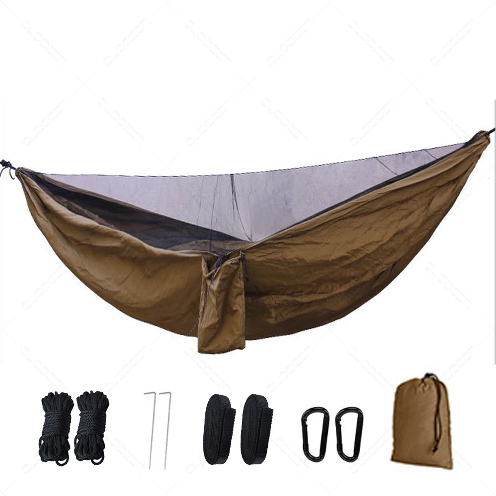 Naturehike Two Person Camping Hammock With Mosquito Net Ultralight Outdoor Hanging Swing For Adults