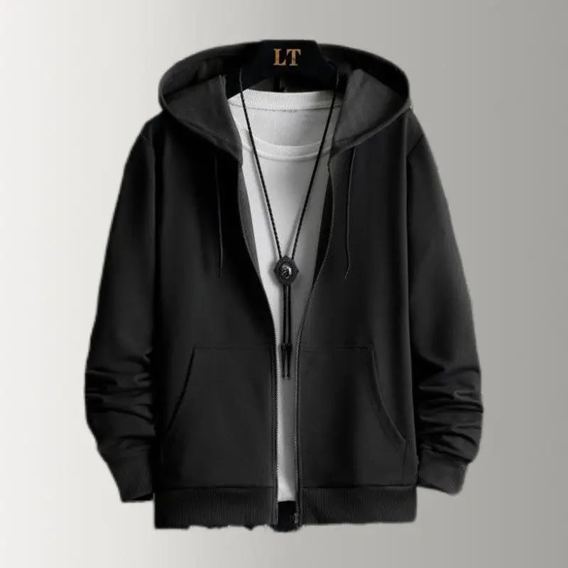 Men Oversized Big and Tall Winter Hoodie – Fleece Insulated Heavy Thermal Zip Front Jacket 2025