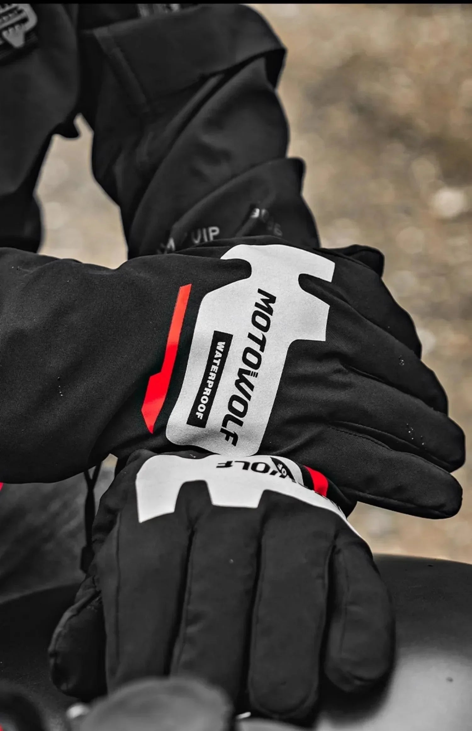 Autumn Winter Motorcycle Riding Gloves Waterproof Rainproof Cover Windproof Warm Motorbiker Racing Rider Accessories Men Women