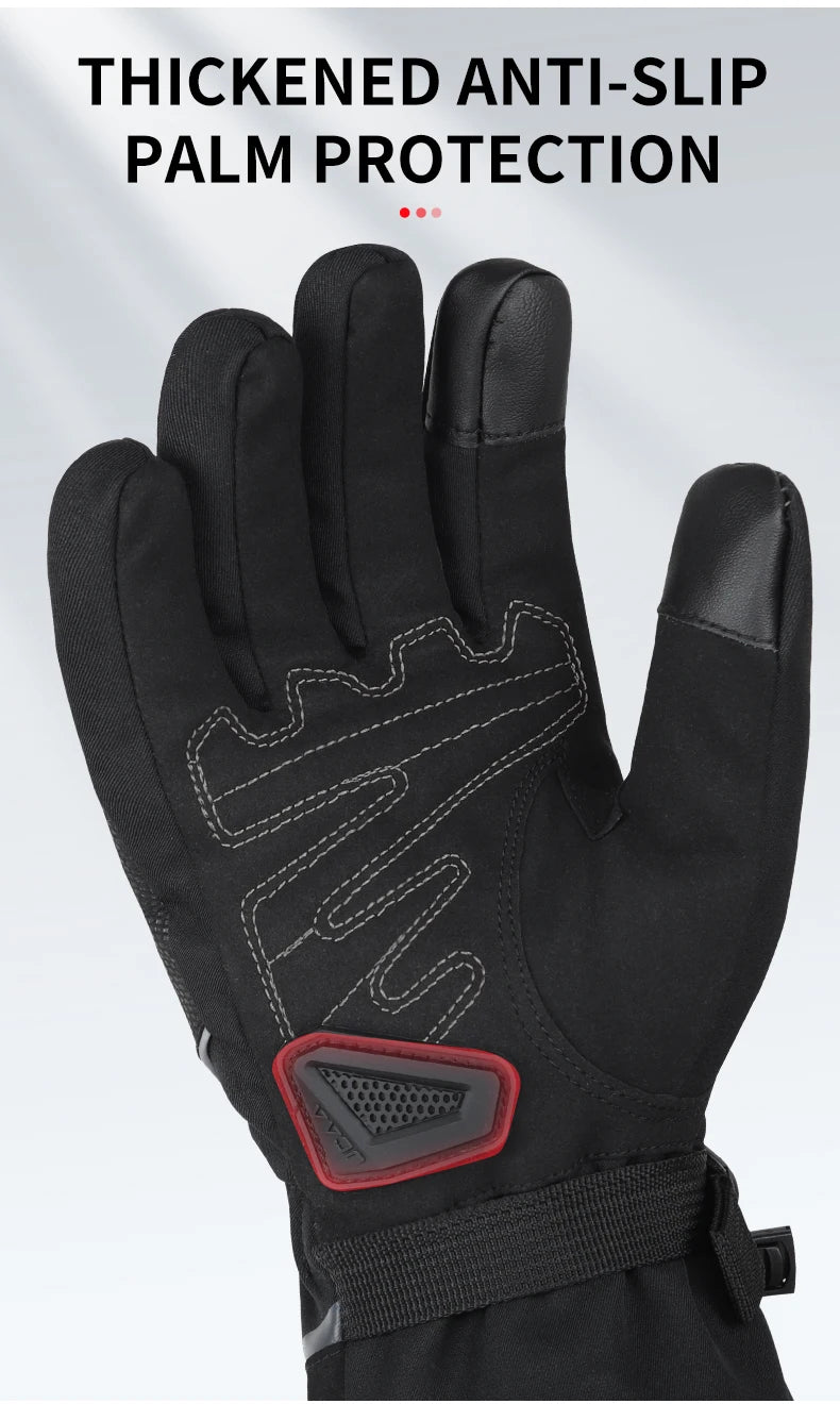 Warm Winter Riding Gloves Waterproof Thickened Insulation & Hard Knuckle Protection | Motorcycle & Bike Gloves (Great Present)