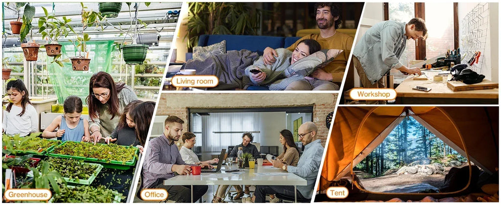 Smart Temperature-Controlled Fan Heater Fast Heating with Smart Thermostat Multi-Purpose Heater For Home And Commercial Use