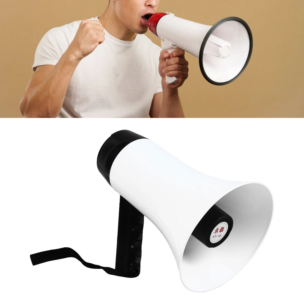 Handheld Megaphone  Rechargeable Support Recording Portable Bullhorn for Broadcasting Stall Megaphone Handheld Megaphone