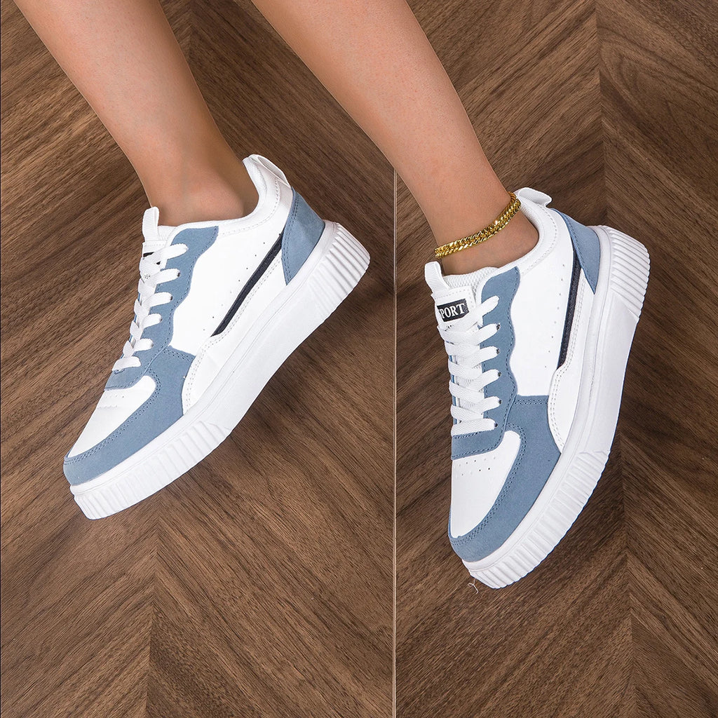 Men’s Breathable White Sneakers | Trendy Non-Slip Thick Sole Casual Shoes for Summer