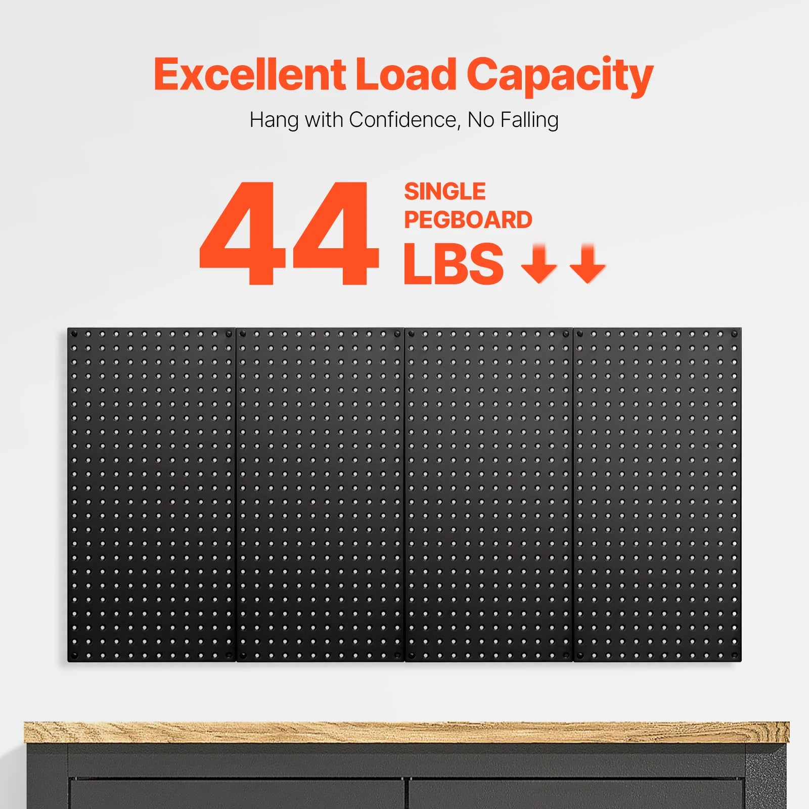 SucceBuy 24" x12" 4pcs Metal Pegboard Panels Steel Wall Tools Organizer Garage Storage Peg Panel for Workbench Office Craft Home - trendingshoping.com