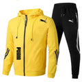 Men's Spring Autumn Tracksuit – 2-Piece Hoodie & Joggers Set, Fitness Running Sportswear, Casual Clothing