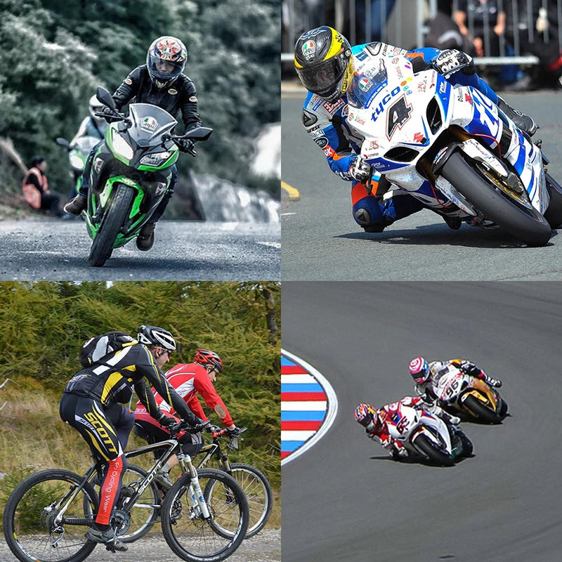 Motorcycle Gloves black Racing Genuine Leather Motorbike white Road Racing Team Glove men summer winter