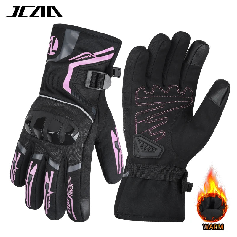 Warm Winter Riding Gloves Waterproof Thickened Insulation & Hard Knuckle Protection | Motorcycle & Bike Gloves (Great Present)