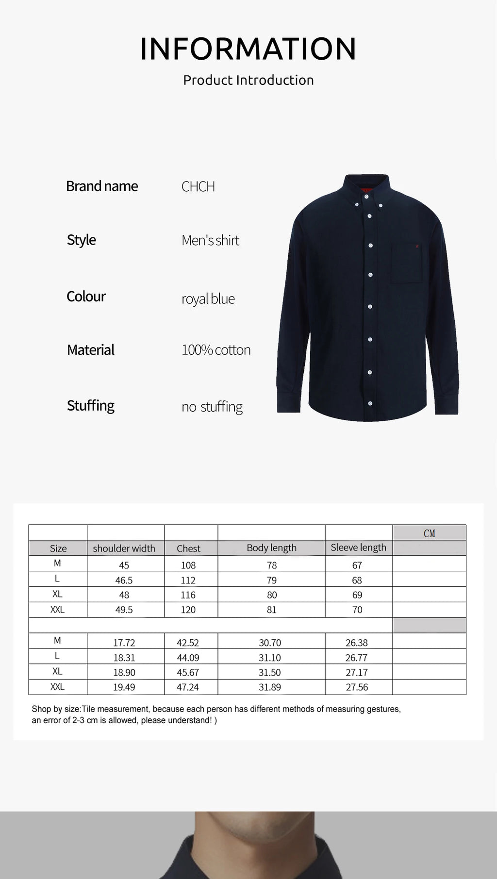 Men’s Casual Long Sleeve Embroidered Shirt Streetwear Style