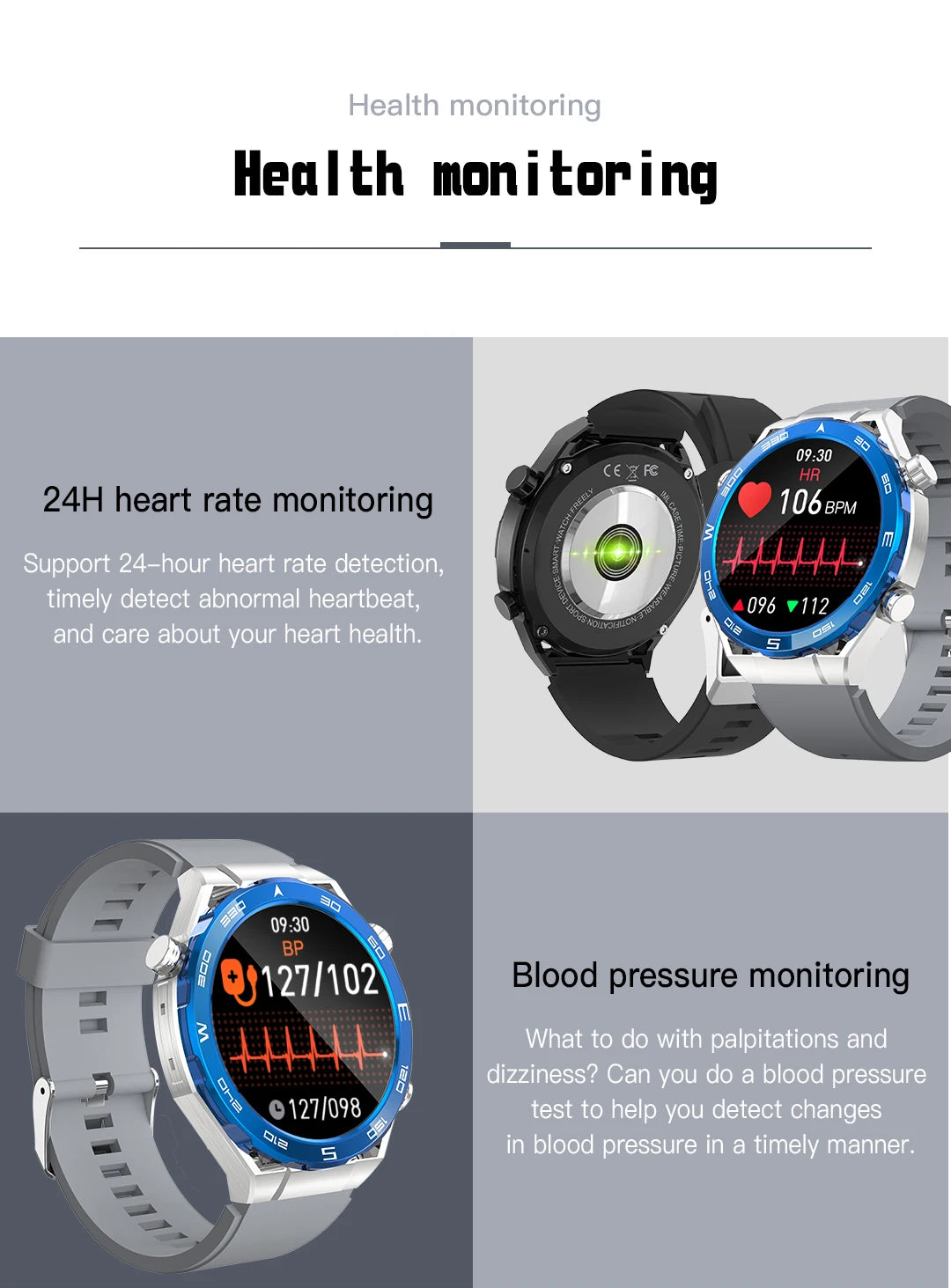 Smart Watch for Men & Women – Outdoor Fitness Tracker with Heart Rate, Calorie, Step Counter, Sport Watch & Music Player