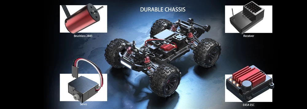 MJX Hyper Go 16207 Brushless Rc Car 70KM/H High Speed Remote Control Truck 1/16 2.4G 4WD Racing Car Off-Road  Drift Cars - trendingshoping.com