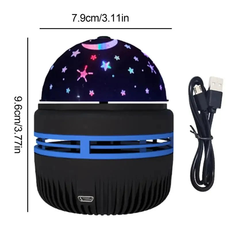 LED Starry Sky Night Lights USB Projector Lamp Magic Ball Moon Star Christmas Lights Home Room Atmosphere Decorations - trendingshoping.com
