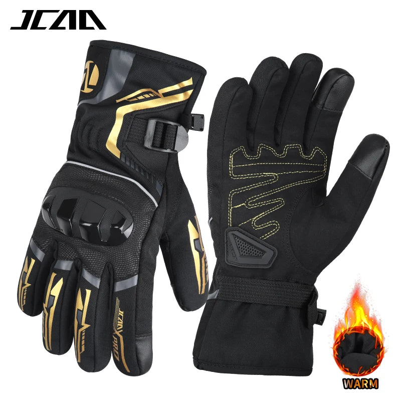 Warm Winter Riding Gloves Waterproof Thickened Insulation & Hard Knuckle Protection | Motorcycle & Bike Gloves (Great Present)