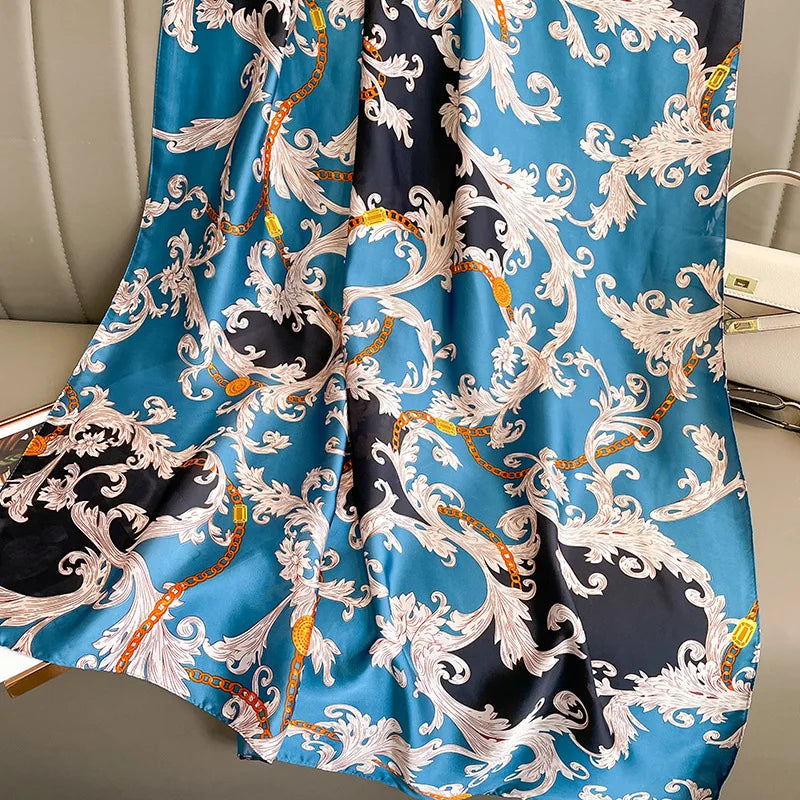 Spring Scarf Women's Luxury Design Polyester Material Soft Shawl Beach Scarf