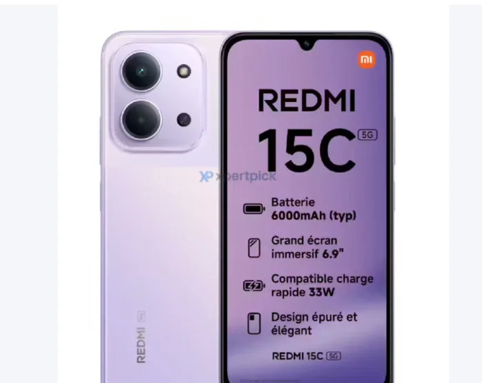 Xiaomi Redmi 15C 256GB/8GB 6.9 Ram 50MP/8MP - Midnight Black (Global) Dual Sim - trendingshoping.com