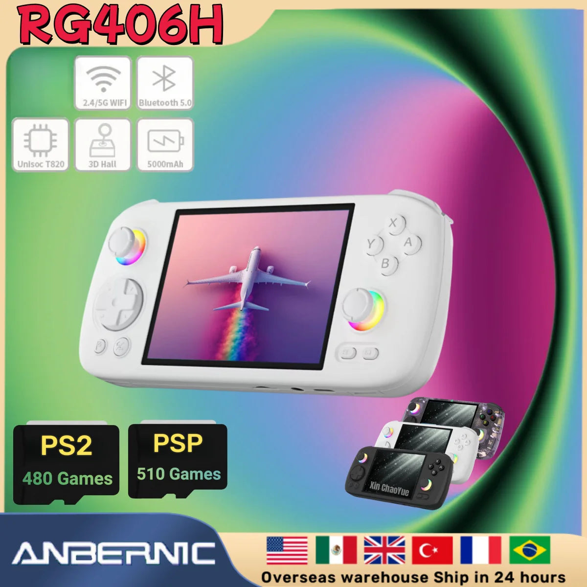 ANBERNIC RG406H Retro Handheld Game Console with Android 13