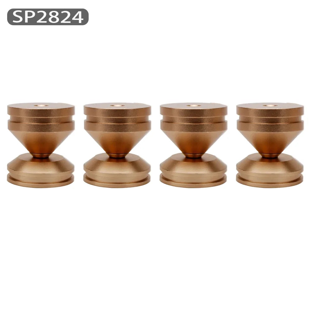 Speaker Stand Feet Foot Pad aluminium alloy metal Spikes Cone Floor Foot Nail for loudspeakers Shoes Spike shock absorber