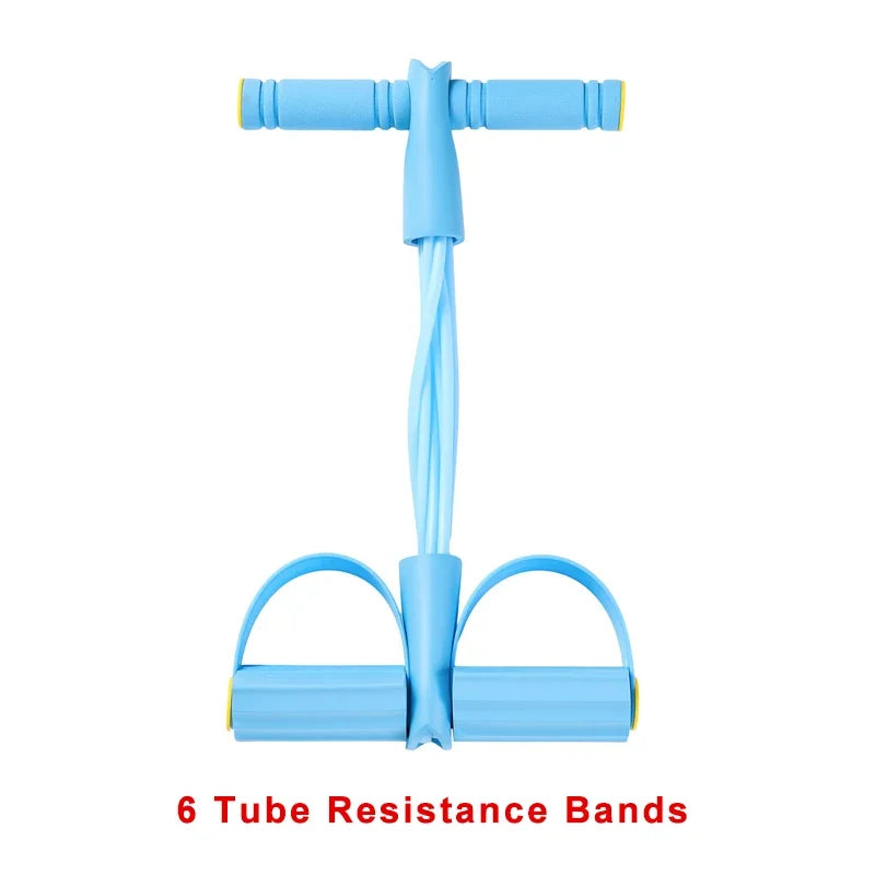 4 Level Resistance Band Tensioner Non Slip Handle Fitness Equipment for Abdominal and Yoga Training