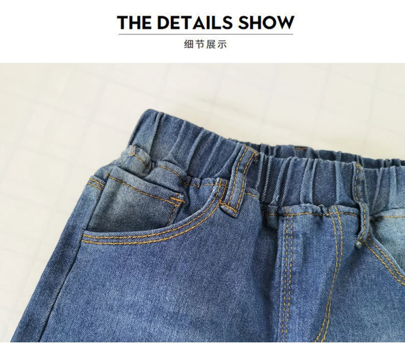 IENENS Boys' Slim Fit Straight Leg Jeans - Kids Denim Pants, Ages 5-13 Years