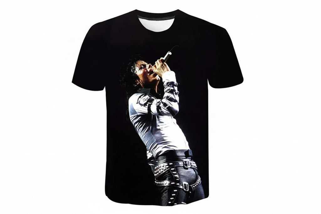 TShirts Singer Michael Jackson 3D Print Casual Fashion Oversized Round Neck T Shirt Kids Boys Girls Tees Tops Tshirt Clothes