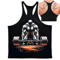 Men’s Gym Training Tank Top - Deep Cut Bodybuilding Stringer & Fitness Singlet