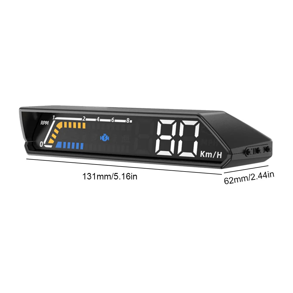 S100 Auto HUD OBD2 Head Up Display Projection on Glass Car Speed Windshield Projector Speedometer Alarm Electronic Accessories - trendingshoping.com