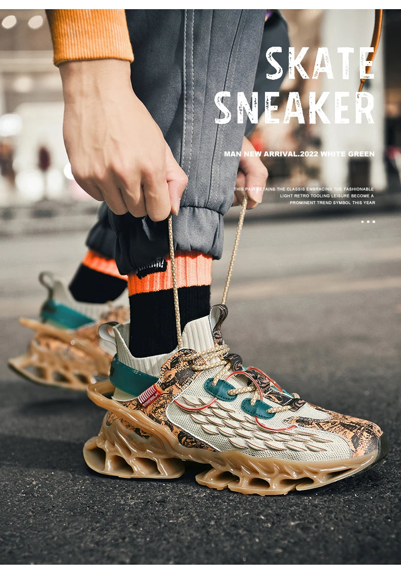 Elite Racer Series - Luxury Breathable Performance Sneakers - Men's Urban Fashion Trainer - SKU-CODE