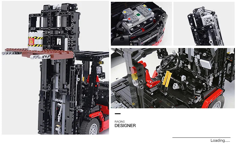 MOULD KING 13106 Technical Car Toys The MOC-3681 APP&RC Custom Forklift Truck Model Building Blocks Bricks Kids Christmas Gift - trendingshoping.com
