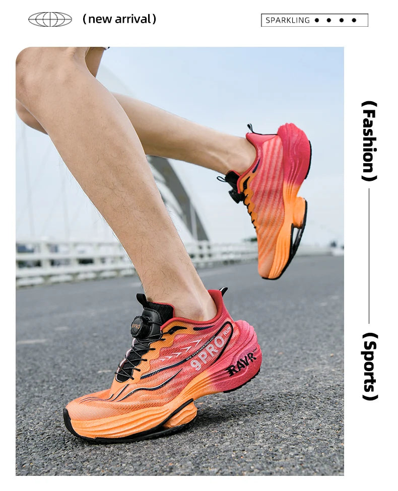 Marathon Running Shoes with Carbon Plate | Lightweight Breathable Non-Slip Sports Sneakers