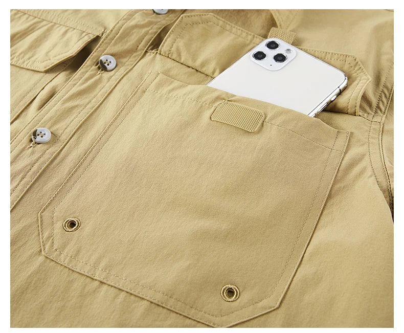 Men’s Breathable Long Sleeve Work Shirt