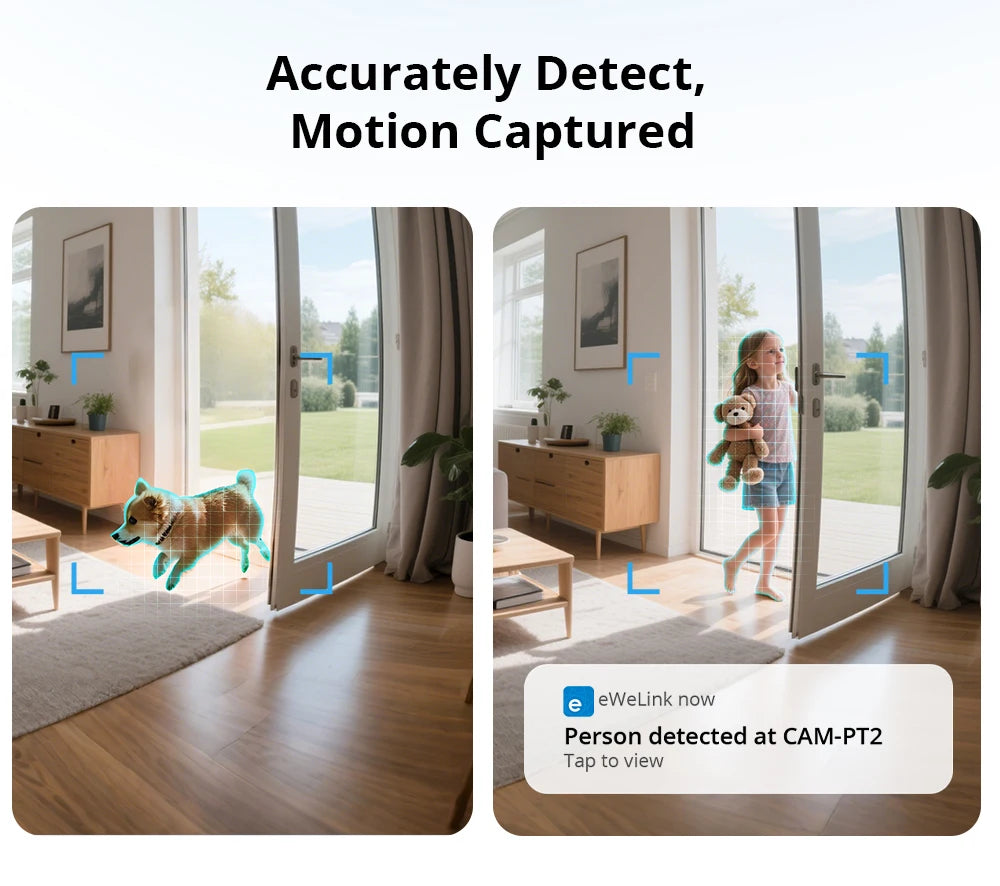 Sonoff Cam PT2 Smart Home Security Camera HD Night Vision Panoramic View Remote Monitoring With Two Way Interaction