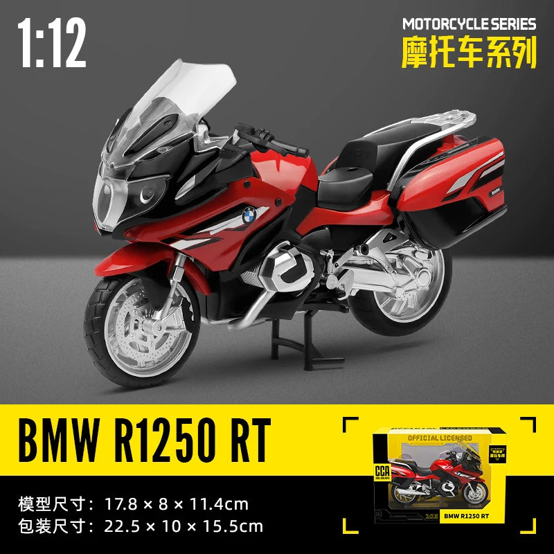MSZ CCA 1:12 SUZUK GSX-R1000 with base alloy die-cast car motorcycle model, toy gift giving, die-cast static motorcycle model