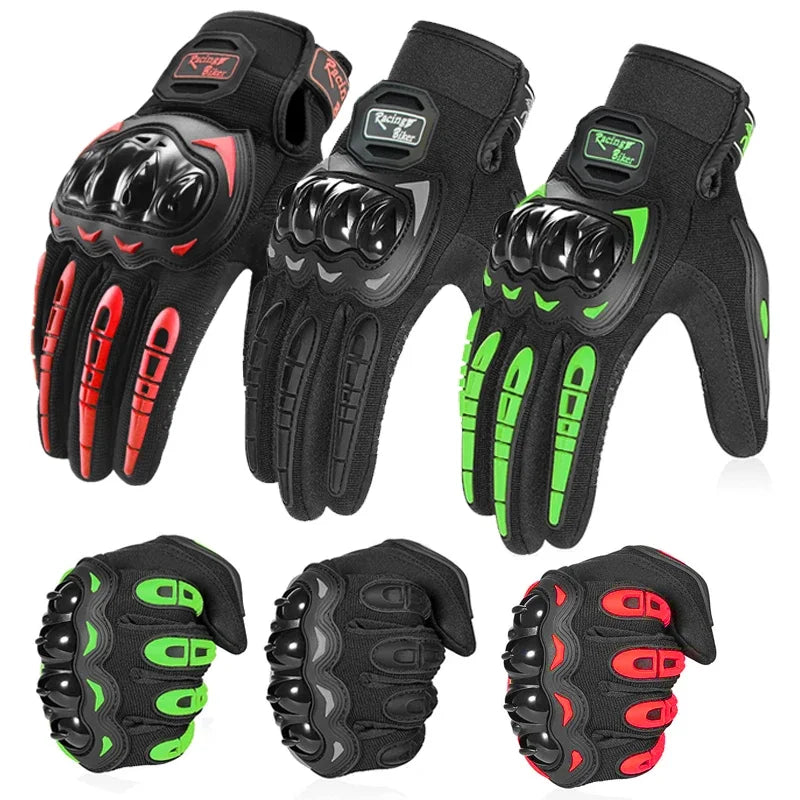Motorcycle Gloves Guante Waterproof Touch Screen Full Finger Gloves Protective Anti-fall Guantes Moto Non-slip Riding Gloves