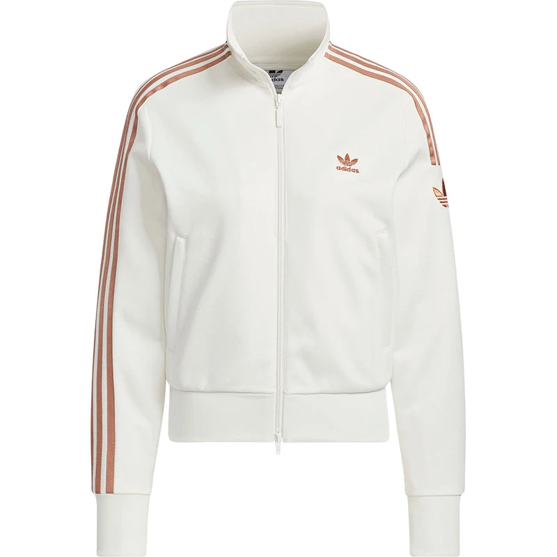 Premium Retro Sportswear Women's Fashion Jacket - Vintage Casual Stand Collar Outerwear - High-End Striped Sleeve Windbreaker JI7538