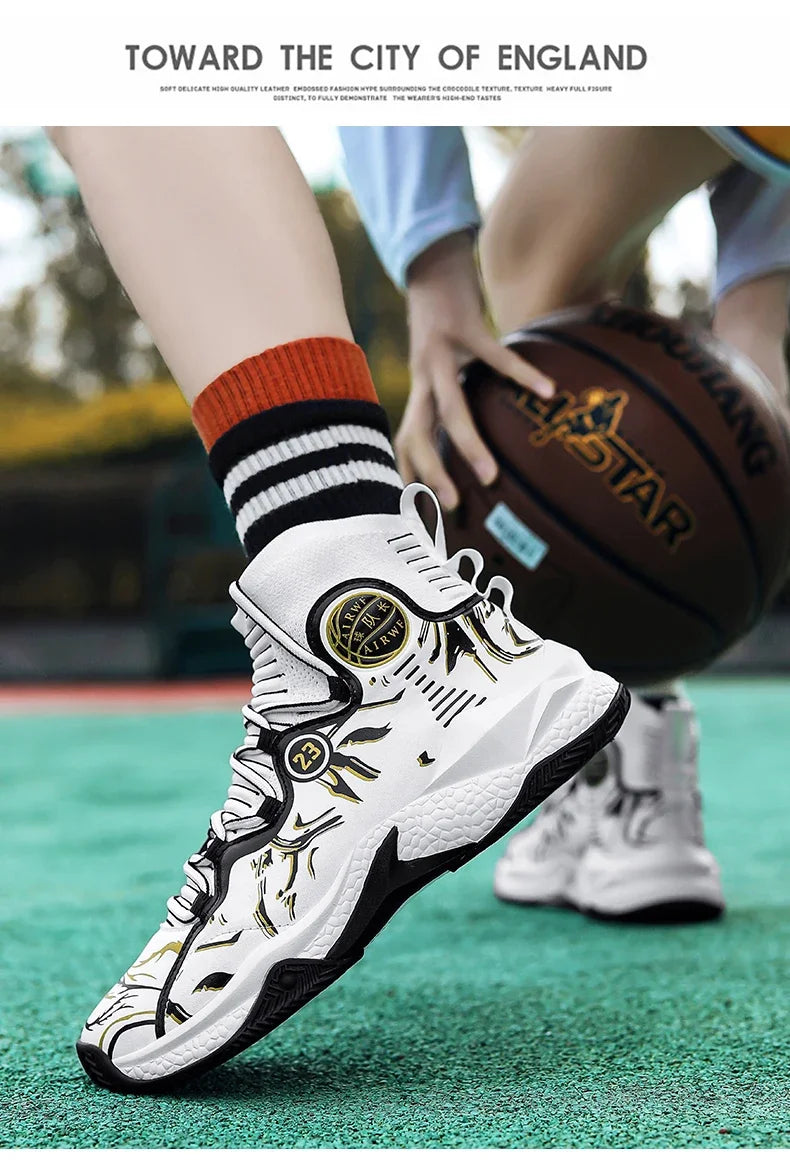 2025 Men’s Basketball Sneakers | Anti-Skid Cushioning Sports Shoes for Training & Casual Wear