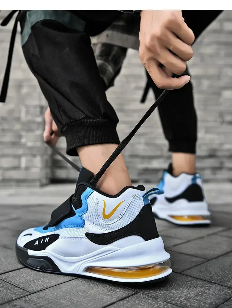 2025 Air Cushion Basketball Sneakers | Breathable Men & Women Outdoor Training Shoes