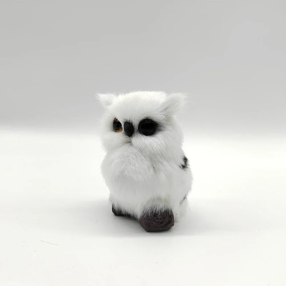 Simulation Owl Ornaments Plush Toys Cute Doll Artificial Fur Toy Christmas Tree Decor Pendant Christmas Gift For Kids Home Decor - trendingshoping.com