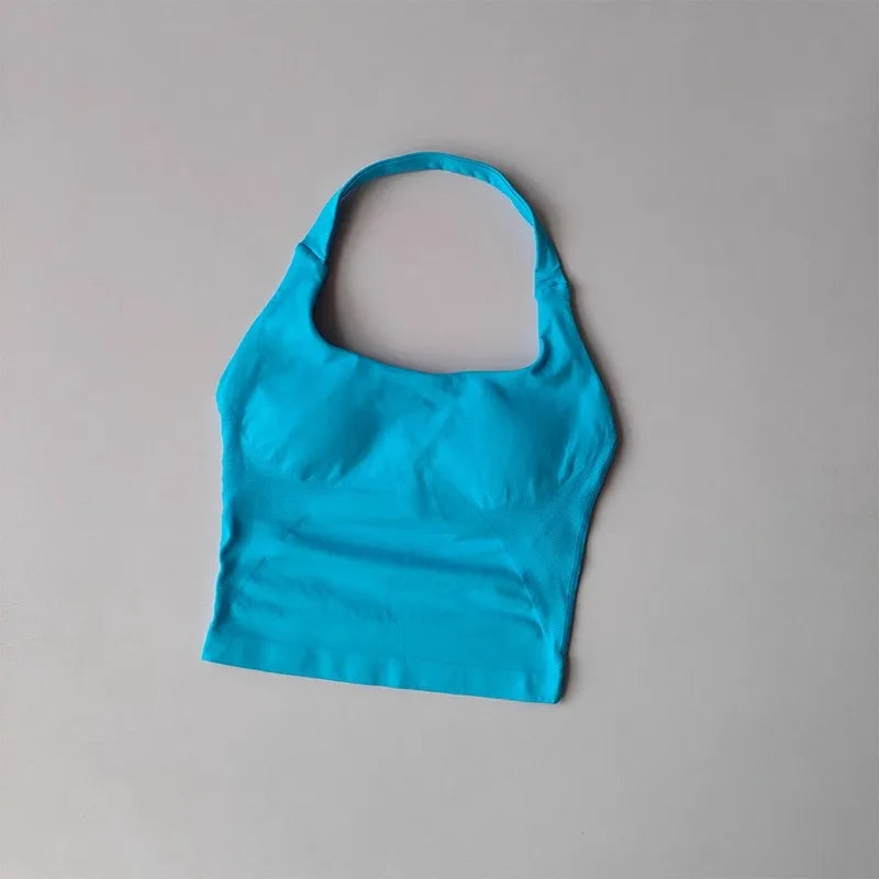 Women Fitness Sports Bra Halter Yoga Pilates Top