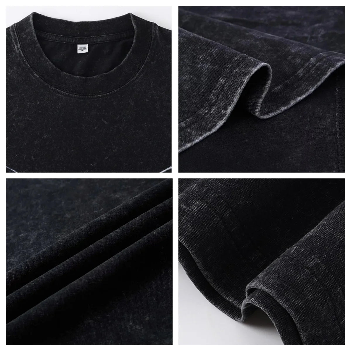 Men’s Oversized Gym T-Shirt Short Sleeve O-Neck Fitness Washed Acid Look Top High Quality 2025 Style