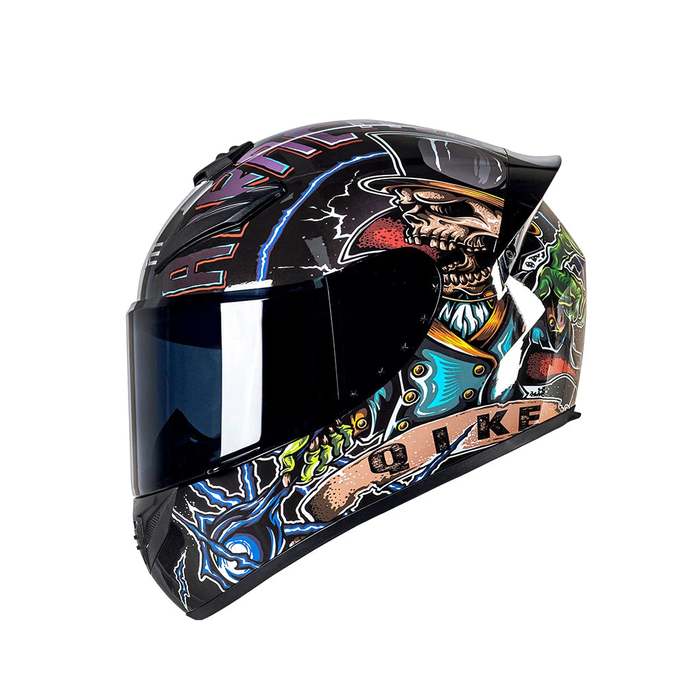 DOT Motorcycle Helmet cruise retro Motocross Full Face Helmet men and women four seasons Helmet riding Helmet Casco Capacete